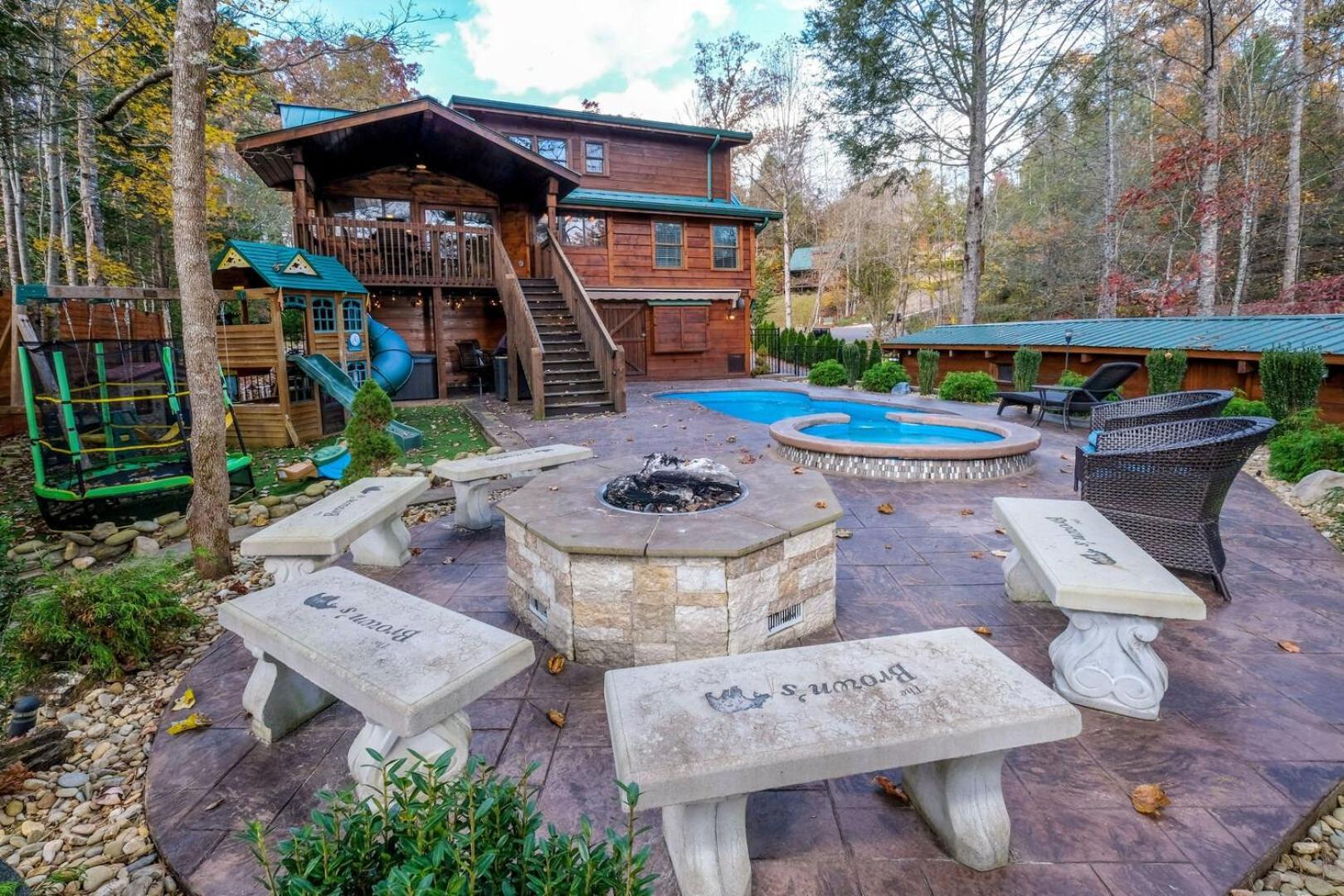 Pitter Patter Swimming Pool Ht Near D'Town Villa Gatlinburg Kültér fotó