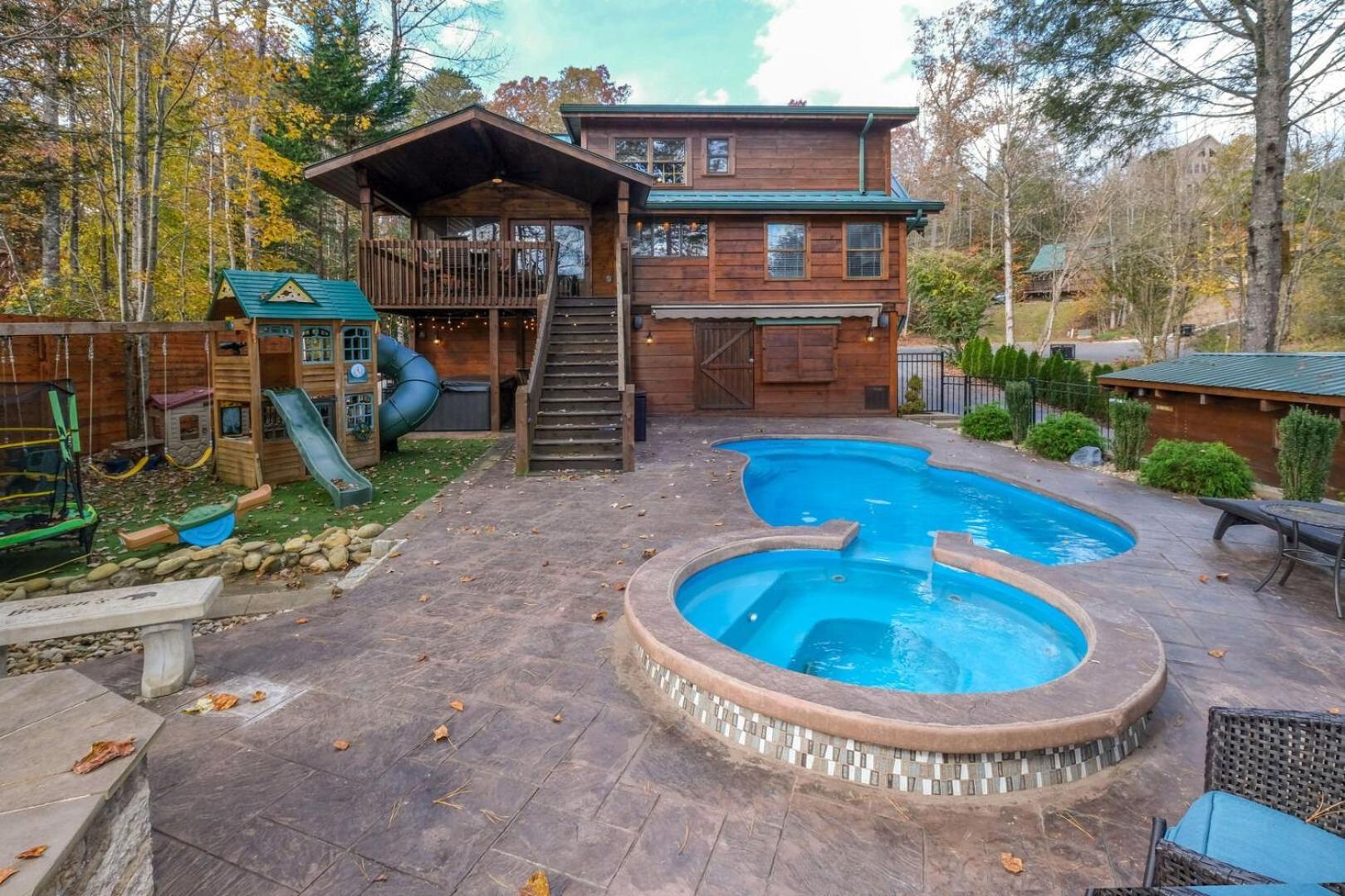 Pitter Patter Swimming Pool Ht Near D'Town Villa Gatlinburg Kültér fotó