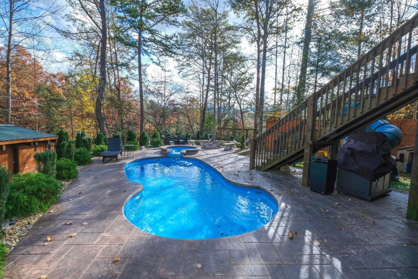 Pitter Patter Swimming Pool Ht Near D'Town Villa Gatlinburg Kültér fotó